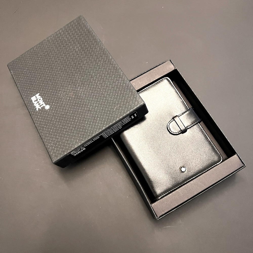 Mont Blanc Planner Small Black Vintage Not-Used